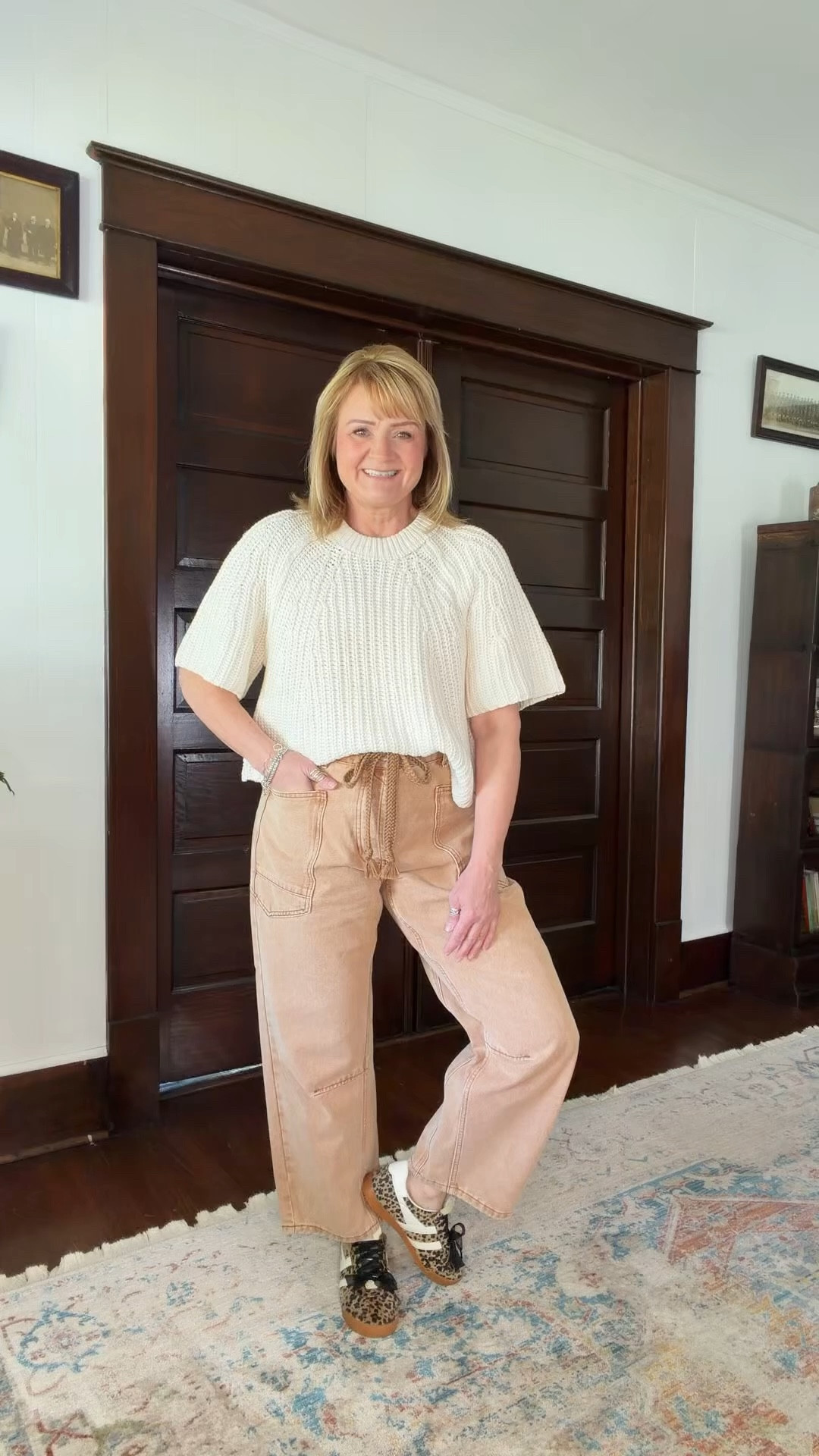 Love this combo so much 💕.  Wearing my true size in everything. Fun for spring.  Mature Casual OOTD.   

#LTKootd #LTKOver40