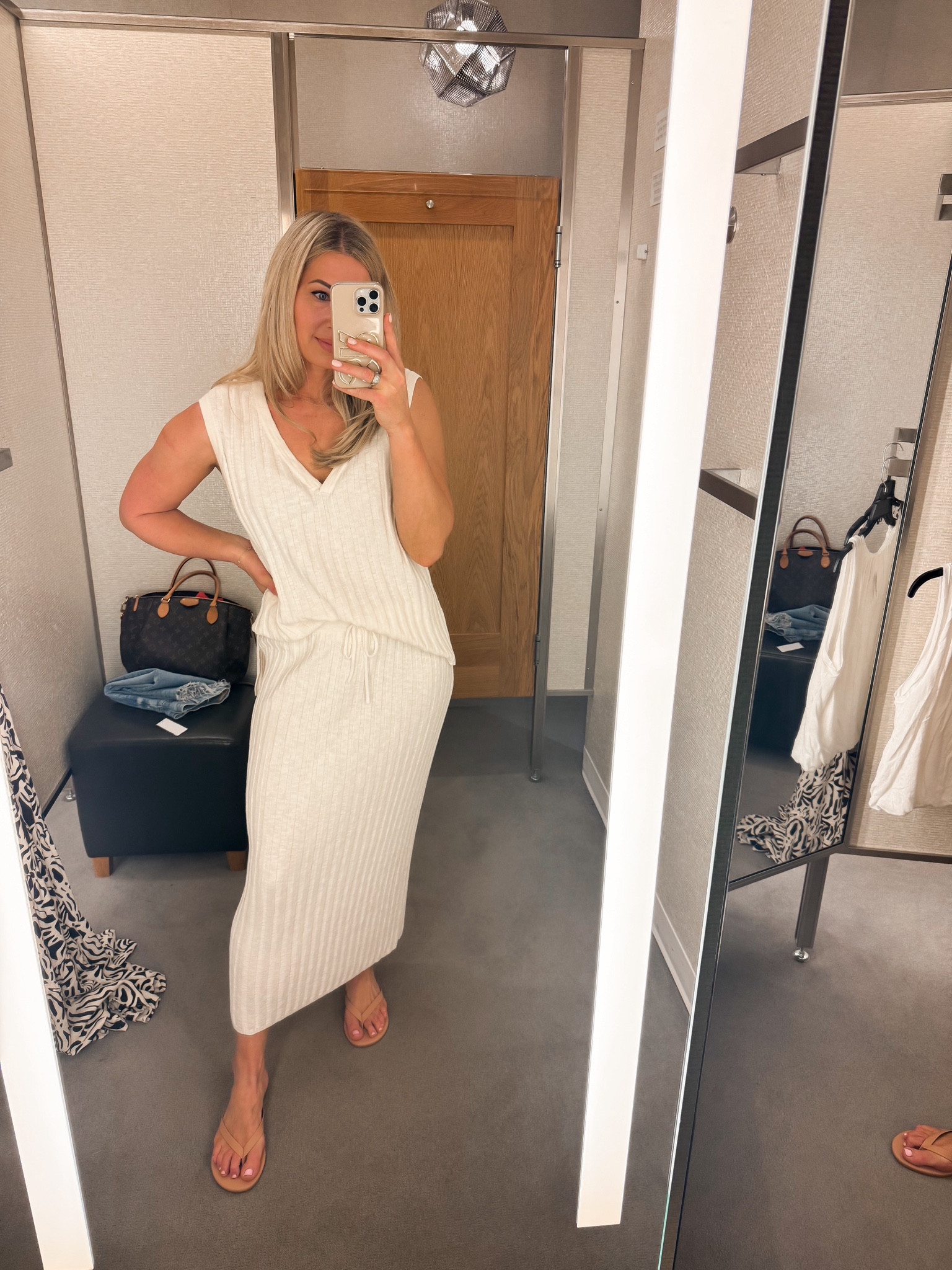 This Free People set is still on repeat. I wore my new Tkees Boyfriend sandals and they were really comfortable for the first day break in. Size up on in the sandals. Color Pout. Yay for sun!! 
Summer outfit 

#LTKFindsUnder100 #LTKSeasonal #LTKOver40