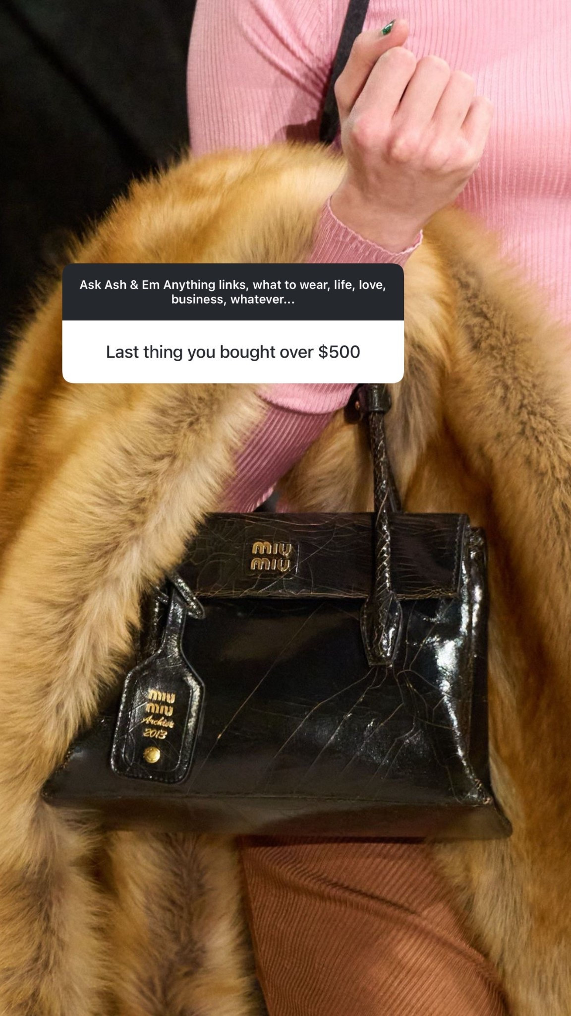 the last thing I bought over $500 