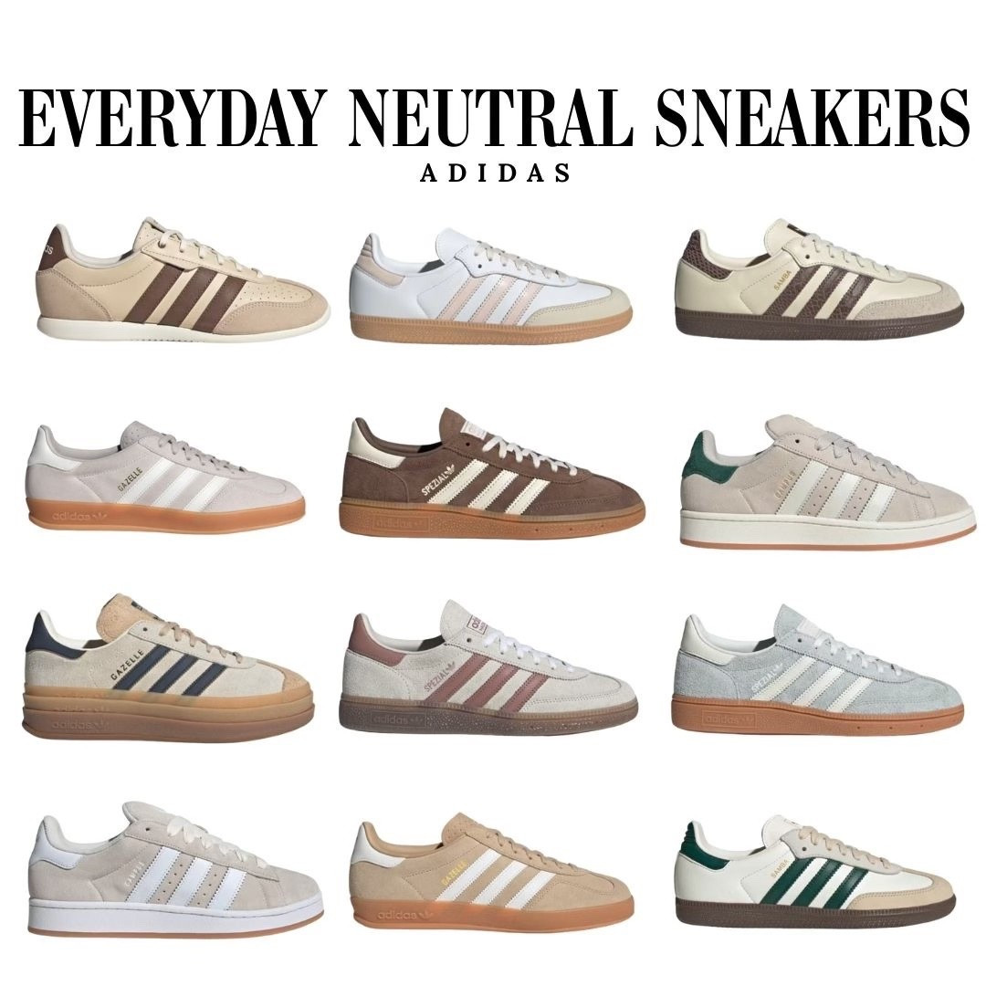 Everyday neutral Adidas sneakers that go with everything from jeans to athleisure. Comfortable, versatile styles with subtle color accents that make them perfect for daily wear.


#LTKmomlife #LTKootd #LTKSeasonal