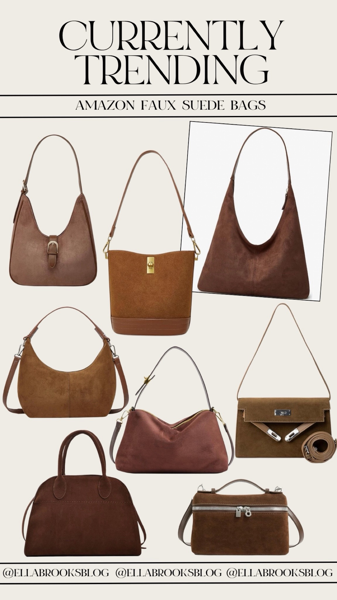 Currently trending: Amazon faux suede bags

Amazon purse, Amazon bag, fall bag, trending bag, Amazon fashion

#LTKItBag #LTKStyleTip #LTKFindsUnder100