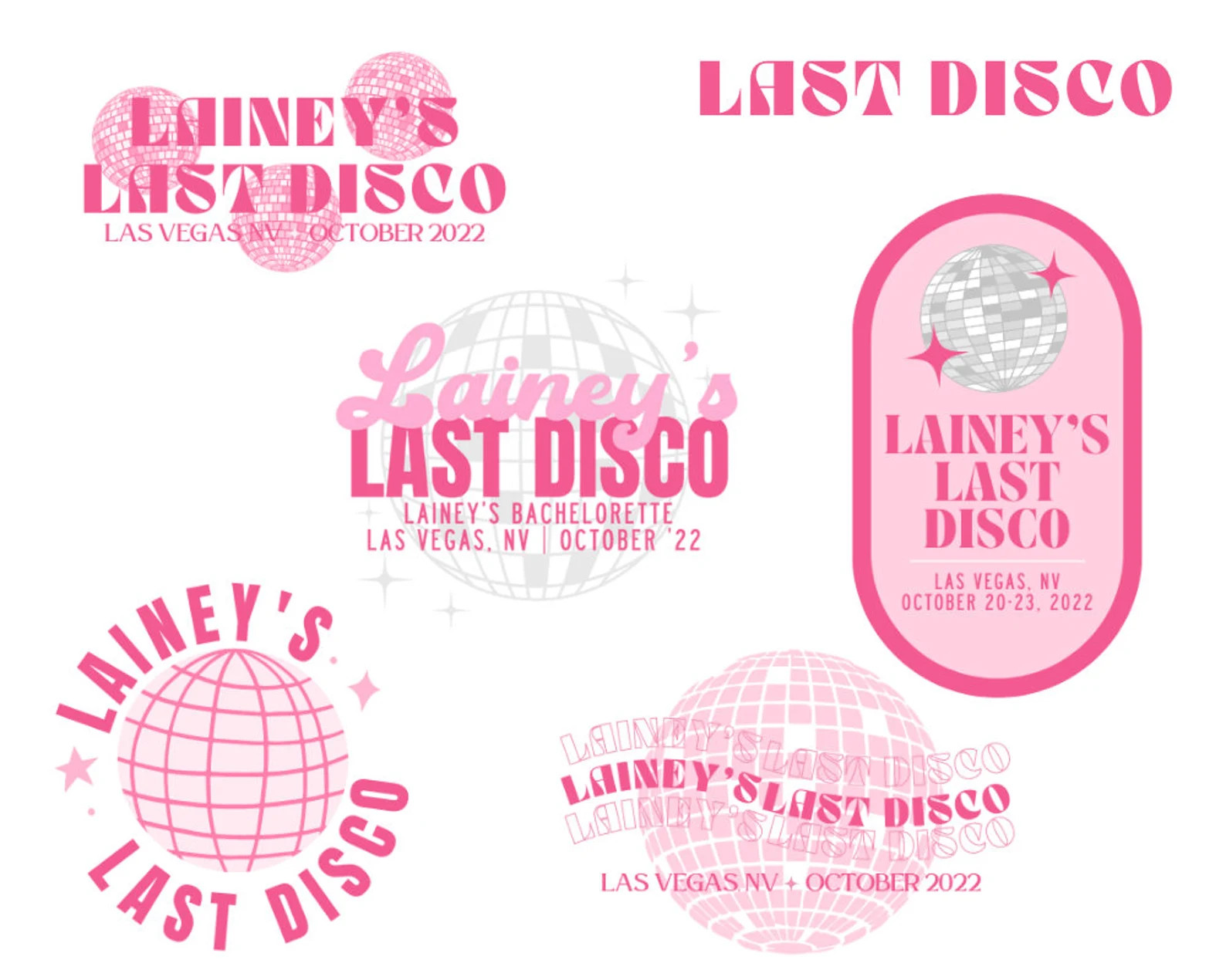 Personalized Bachelorette Party Logo, Custom Bachelorette Logo, Disco Theme Bachelorette, Birthda... | Etsy (US)