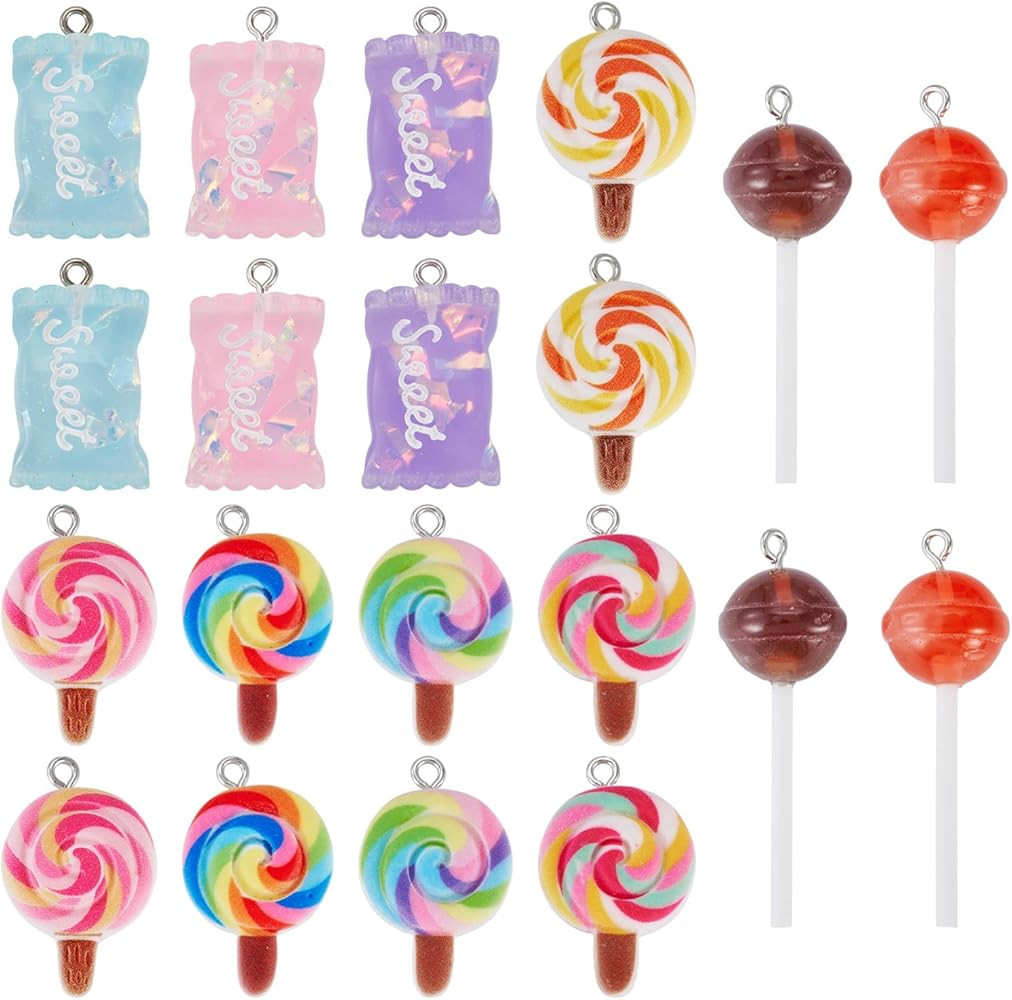 FASHEWELRY Resin Imitation Food Charms Cute Charms with Loops Dangle Resin Pendants for Jewelry M... | Amazon (CA)