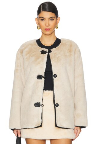 Steve Madden Yuna Jacket in Natural from Revolve.com | Revolve Clothing (Global)