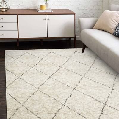 Shaggy Moroccan Bohemian Hand Knotted Area Rug | Bed Bath & Beyond