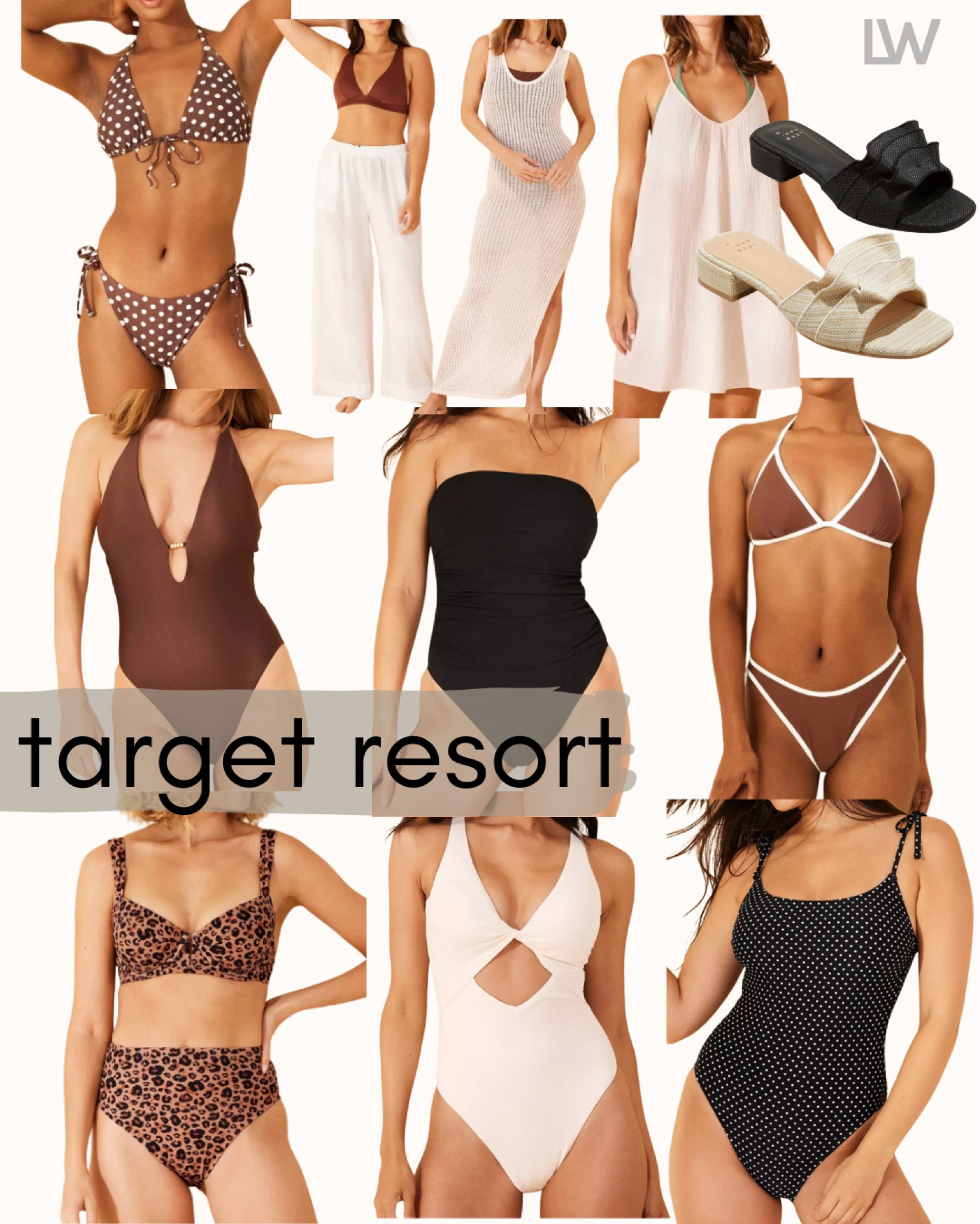 Heading somewhere warm?! These are SO good from Target! Loving the shapes and neutral vibes for winter getaways. 

#LTKSwim #LTKHoliday #LTKTravel