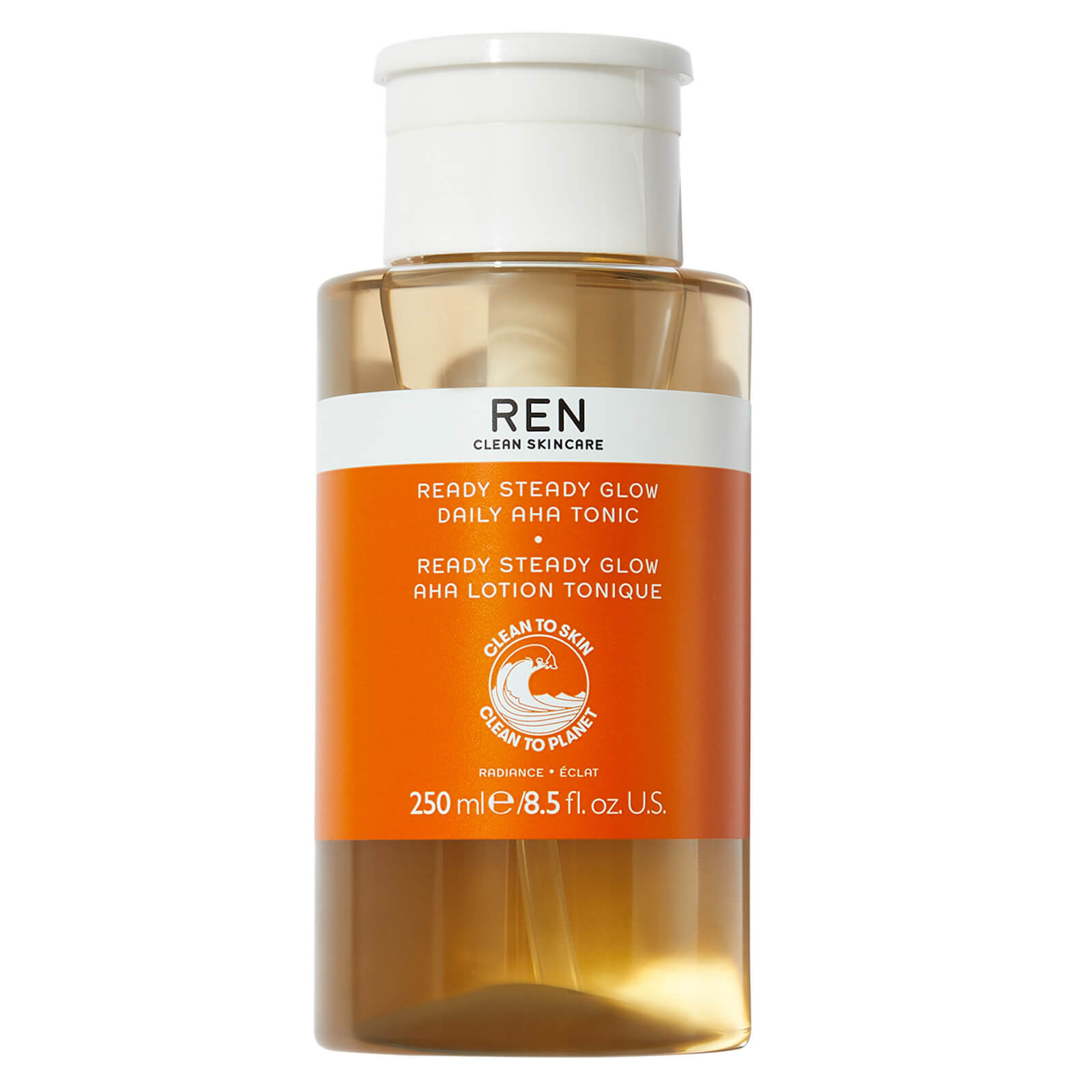 REN Clean Skincare Ready Steady Glow Daily AHA Tonic 250ml | Skinstore