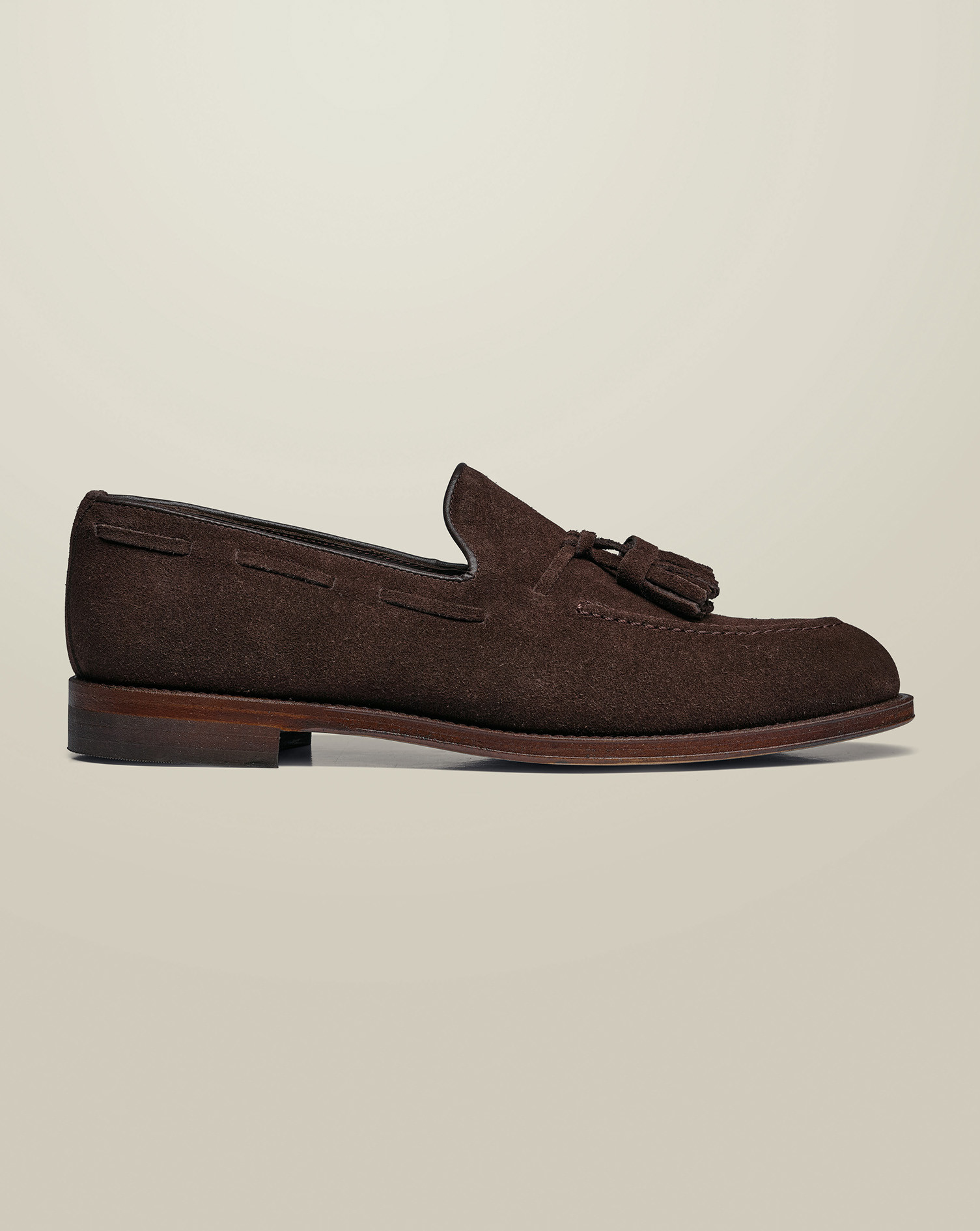 Suede Tassel Loafers - Chocolate Brown | Charles Tyrwhitt