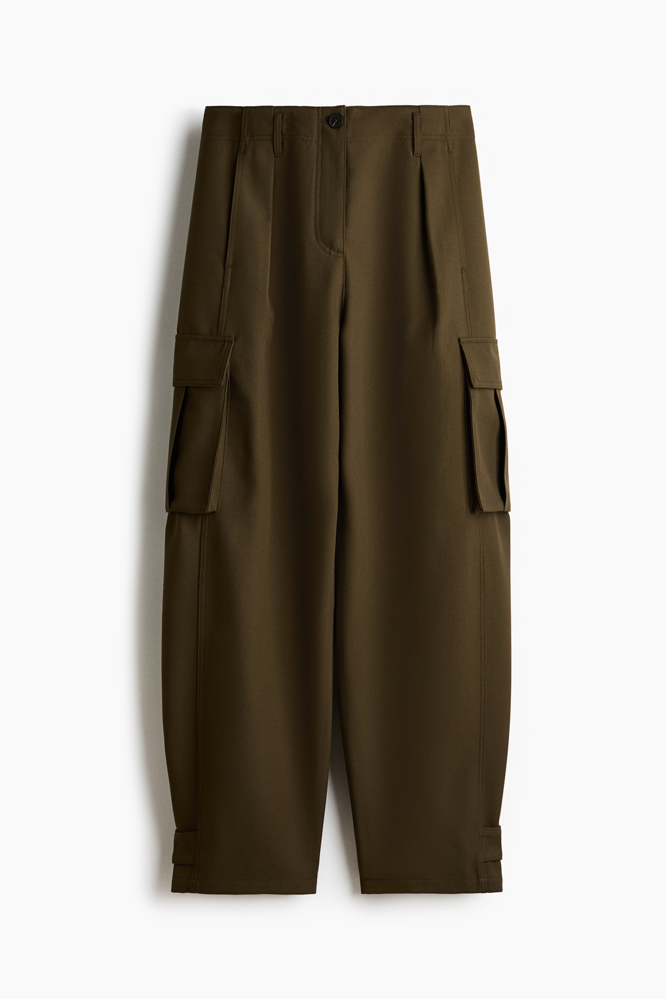 H & M - Barrel-Leg Cargo Pants - Green | H&M (US + CA)