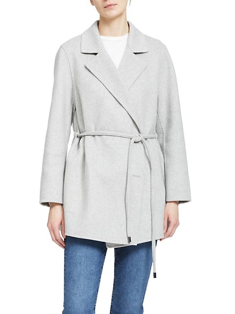 Clairene D. Luxe Wool-Cashmere Wrap Coat | Saks Fifth Avenue OFF 5TH