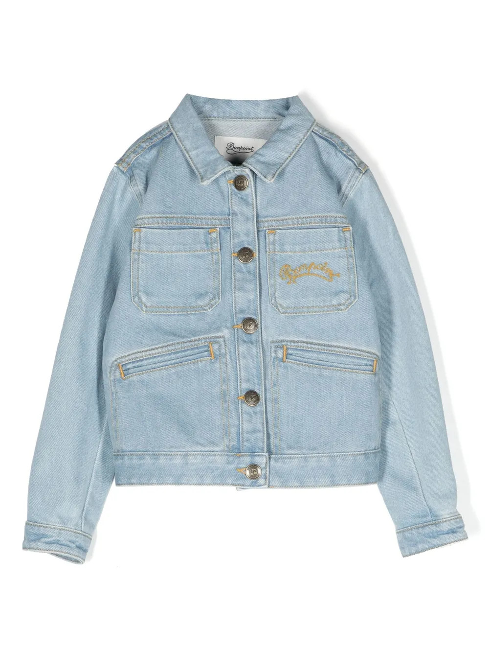 Bonpoint Chaqueta Vaquera Con Logo Bordado - Farfetch | Farfetch Global