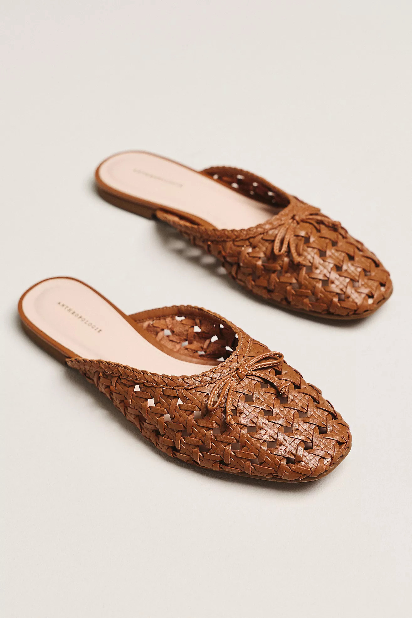 By Anthropologie Woven Leather Mules | Anthropologie (US)