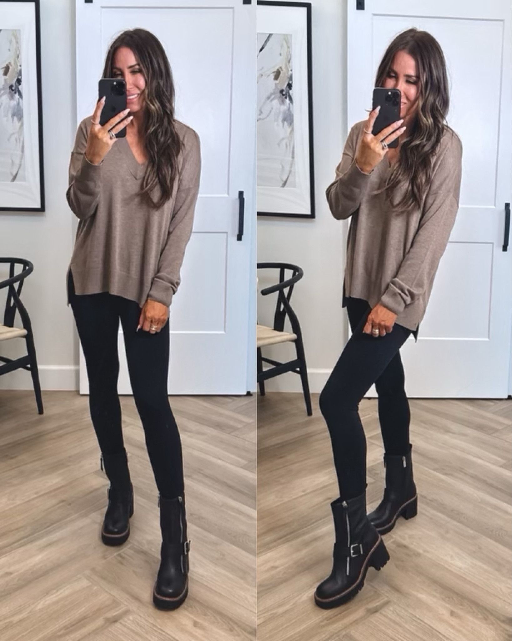 Love this style sweater ..I had a few colors from last year a med
Leggings sz small 
Fav boots!!! Run tts and waterproof
#ltkfind 

#LTKxNSale #LTKSeasonal #LTKstyletip