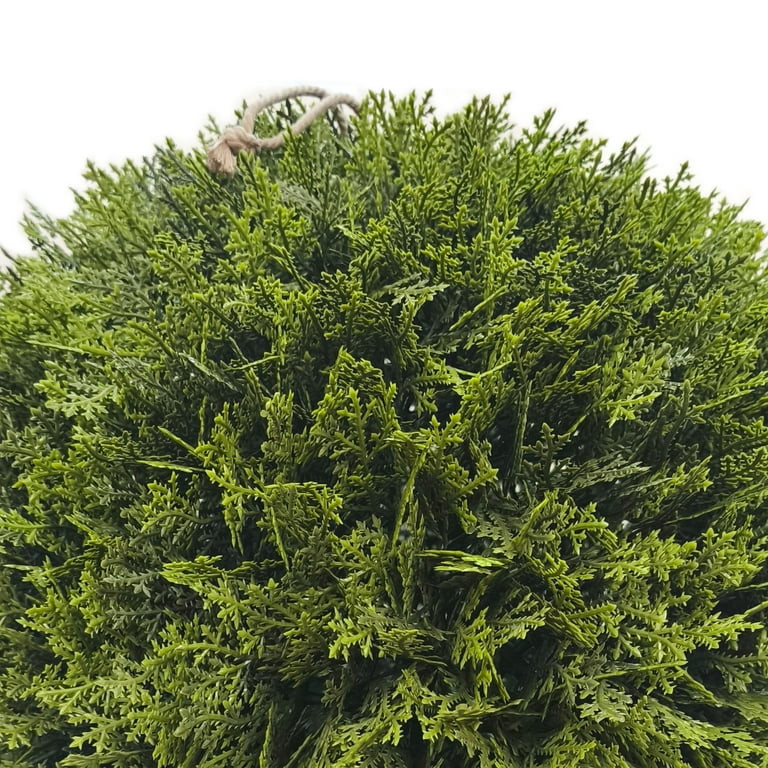 My Texas House 21" Artificial Evergreen Cyprus Ball | Walmart (US)