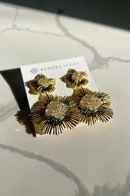 New Kendra Scott gold statement earrings perfect for spring weddings + events 

#LTKstyletip #LTKSeasonal