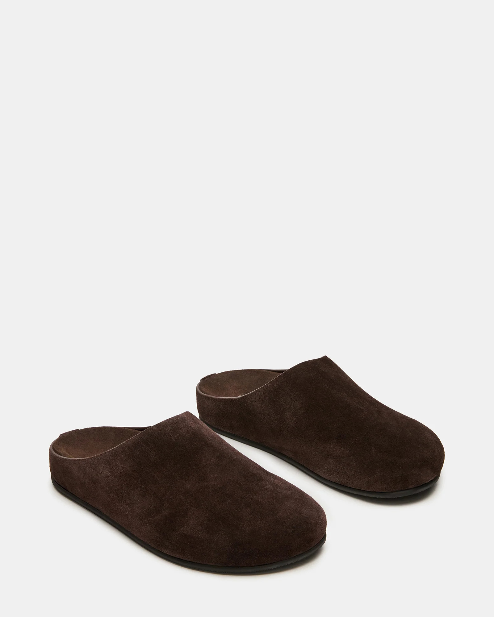 FERN Brown Suede Slip-On Round-Toe Women's Flat | Steve Madden (US)