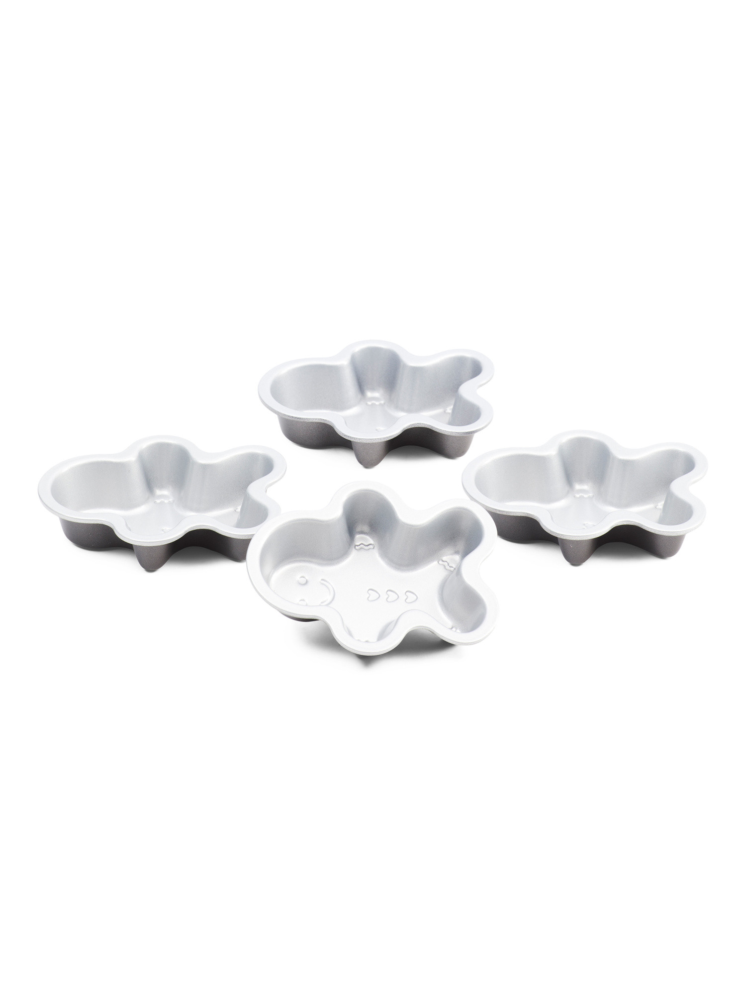 4pc Mini Gingerbread Man Bake Pan Set | TJ Maxx