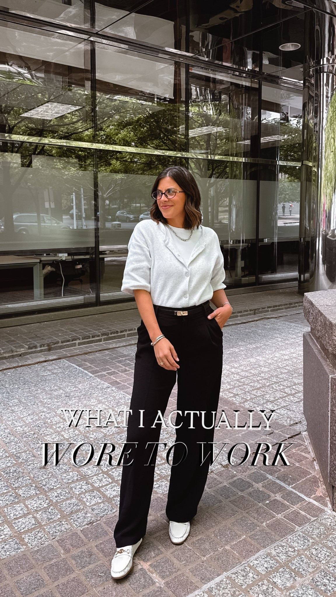 Cardigan: Old but I’ve linked similar Trousers: Wearing a 4 Sized Down & also linking my favorite Abercrombie ones. Seamless undershirt - Medium. business casual workwear, what I’m actually wearing to the office.

#LTKSeasonal #LTKWorkwear #LTKootd