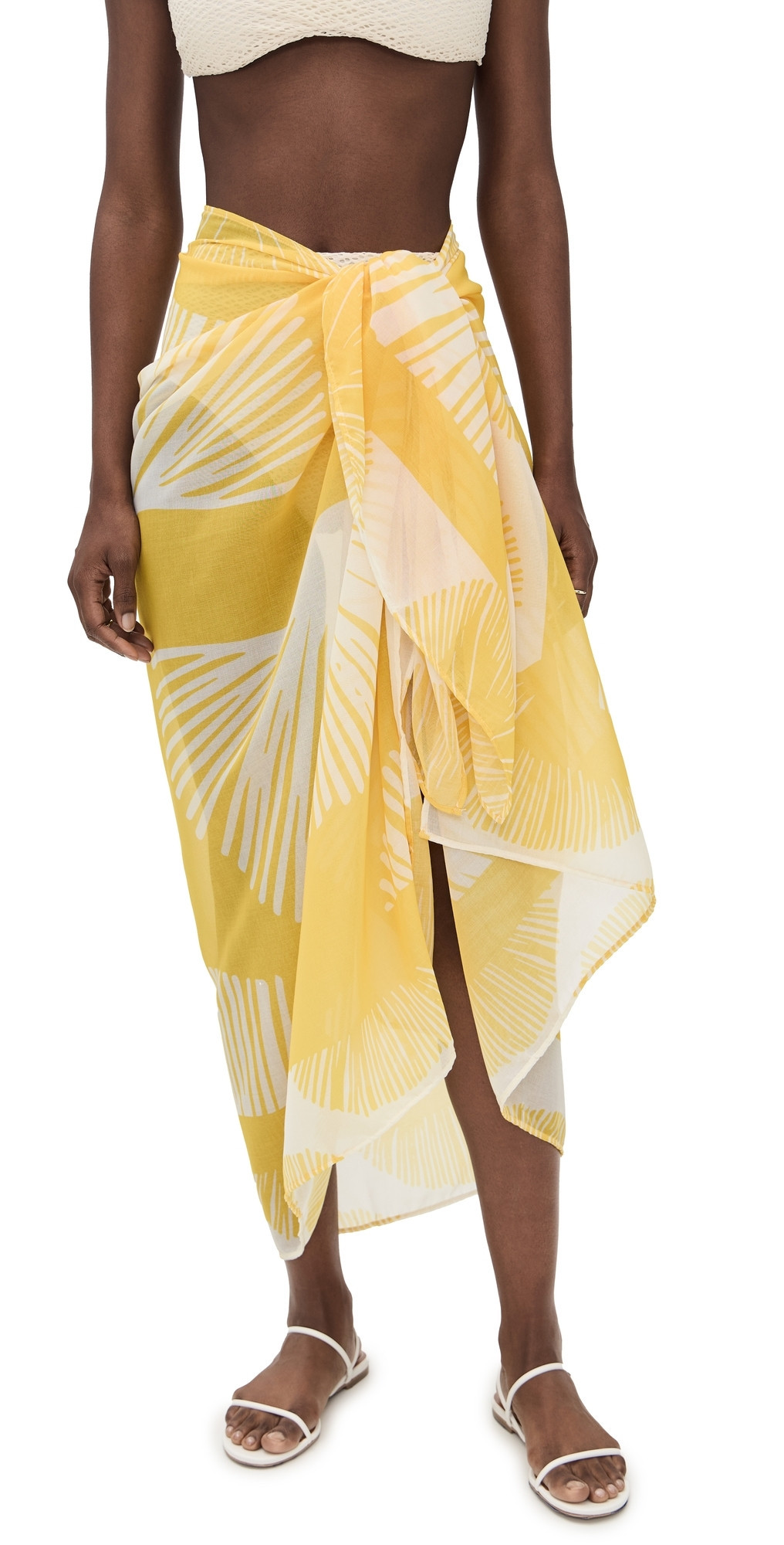 Palmacea Sarong Pareo Pampa Yellow One Size | Shopbop