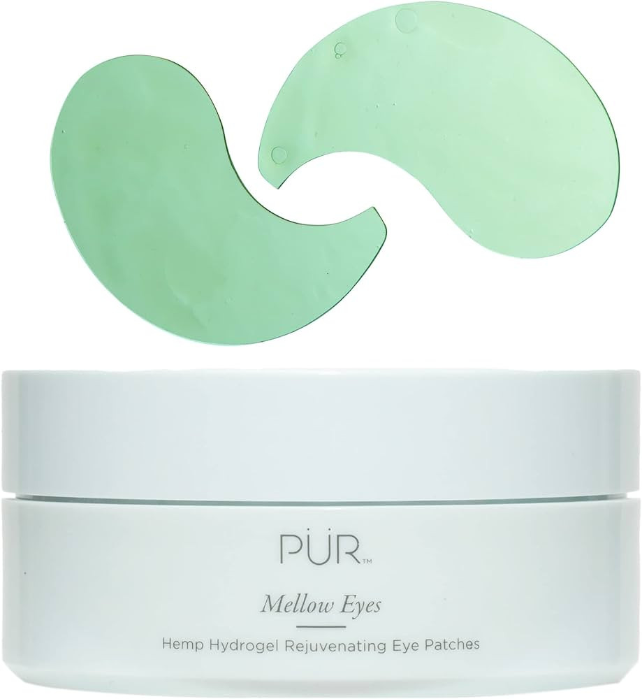 PÜR MINERALS Mellow Eyes Hemp-Derived Eye Patches, Helps Reduce Puffiness & Brightens Undereye A... | Amazon (US)