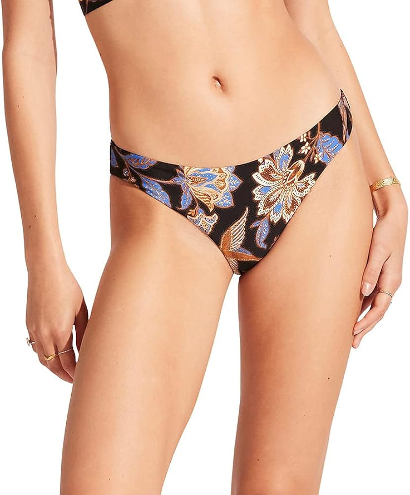 Seafolly Women's Standard Hipster Full Coverage Bikini Bottom Swimsuit | Amazon (US)