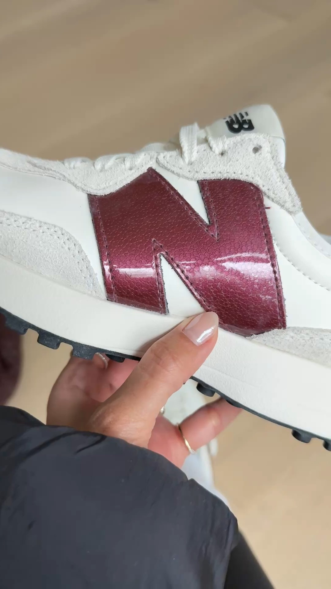 Burgundy new balance are the perfect pop of color this season!! Size down if between sizes, I have my true size 

#LTKSeasonal #LTKootd