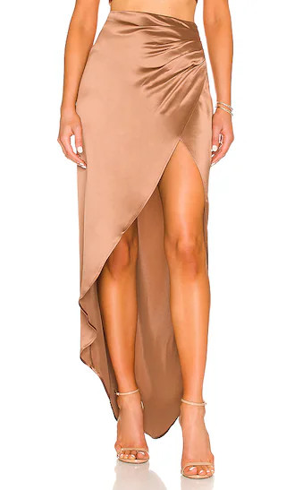 Kamila Skirt in Brown | Revolve Clothing (Global)