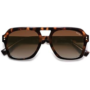 SOJOS Retro Thick Polarized Aviator Sunglasses for Women Men, Large Trendy Bold Square Pilot Shad... | Amazon (US)