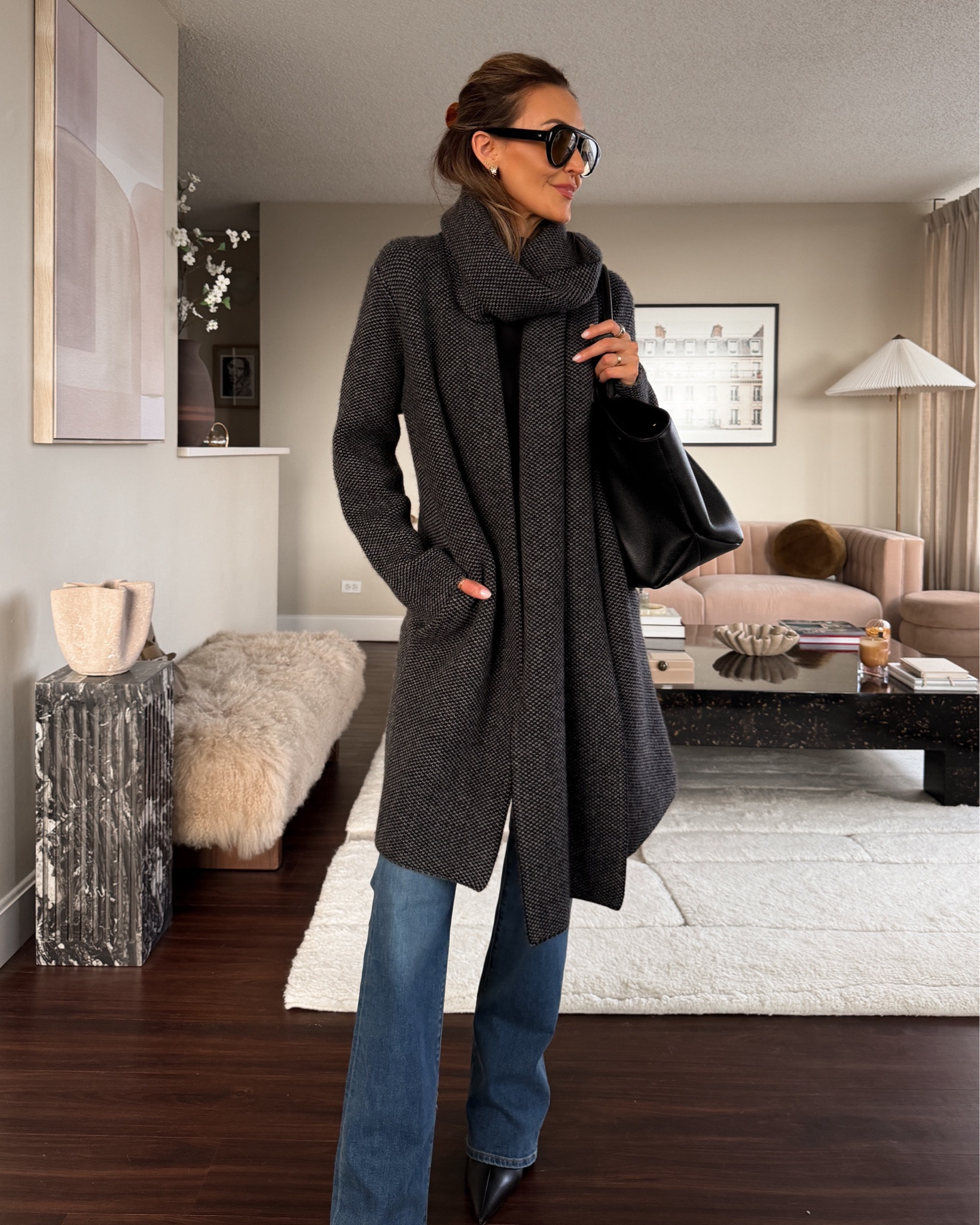The cardi coat that’s been flying under the radar, I’m fully committed to it and think it will be my be of my most worn pieces this fall. Fits oversized and has a gorgeous card attached! Easy as an everyday coat but polished enough for work. Styled with a Vince trapeze top, Veronica beard jeans (one of my faves from the sale) and pointy boots. All Nsale finds!

#LTKSaleAlert #LTKootd #LTKSeasonal