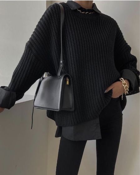 All black chic outfit inspo 
