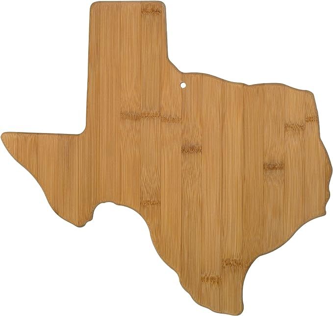 Totally Bamboo Texas State Shaped Bamboo Serving & Cutting Board | Amazon (US)