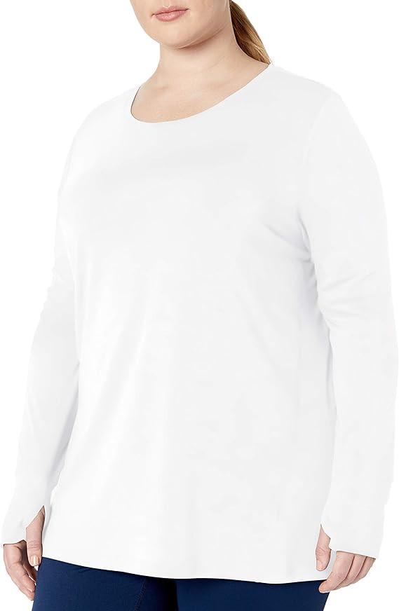 Amazon Essentials Women's Studio Relaxed-Fit Long-Sleeve T-Shirt (Available in Plus Size) | Amazon (US)