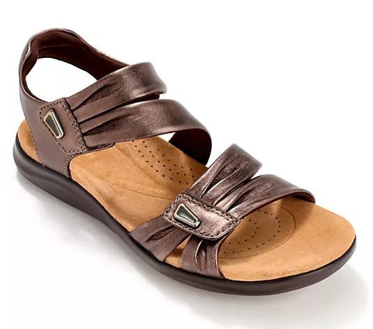 Clarks Artisan Leather Sandals - Kitly Ave - QVC.com | QVC