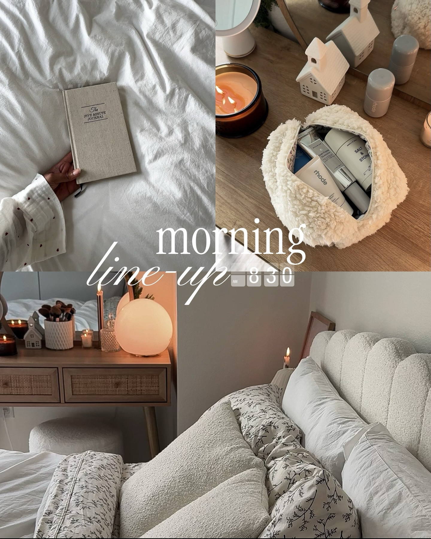 What my morning consists of🕯️✨
.
.
.
#morninglineup #morningvlog #aestheticposts #slowliving #cozyvibes #pinterestaesthetic #cozyathome #morningritual #littlethingsinlife

#LTKmorningroutine #LTKdayinmylife #LTKGiftGuide