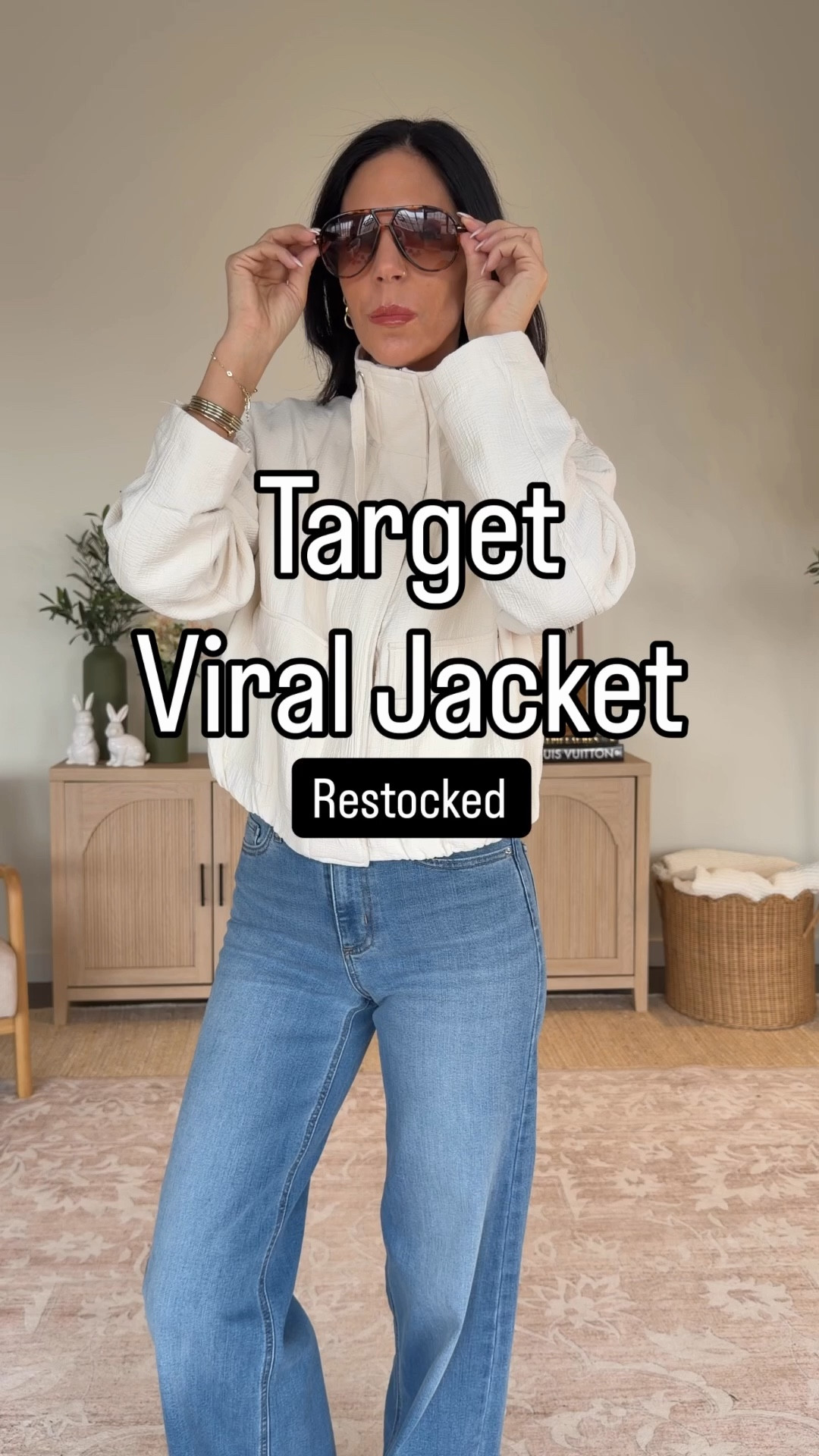 Back in stock- in most sizes 
The @Target   lightweight jacket giving all the Zara vibes is finally back in stock 
Wearing a medium for length 
The best target denim - wearing a 4 (size up) 

#LTKOver40 #LTKU #LTKootd