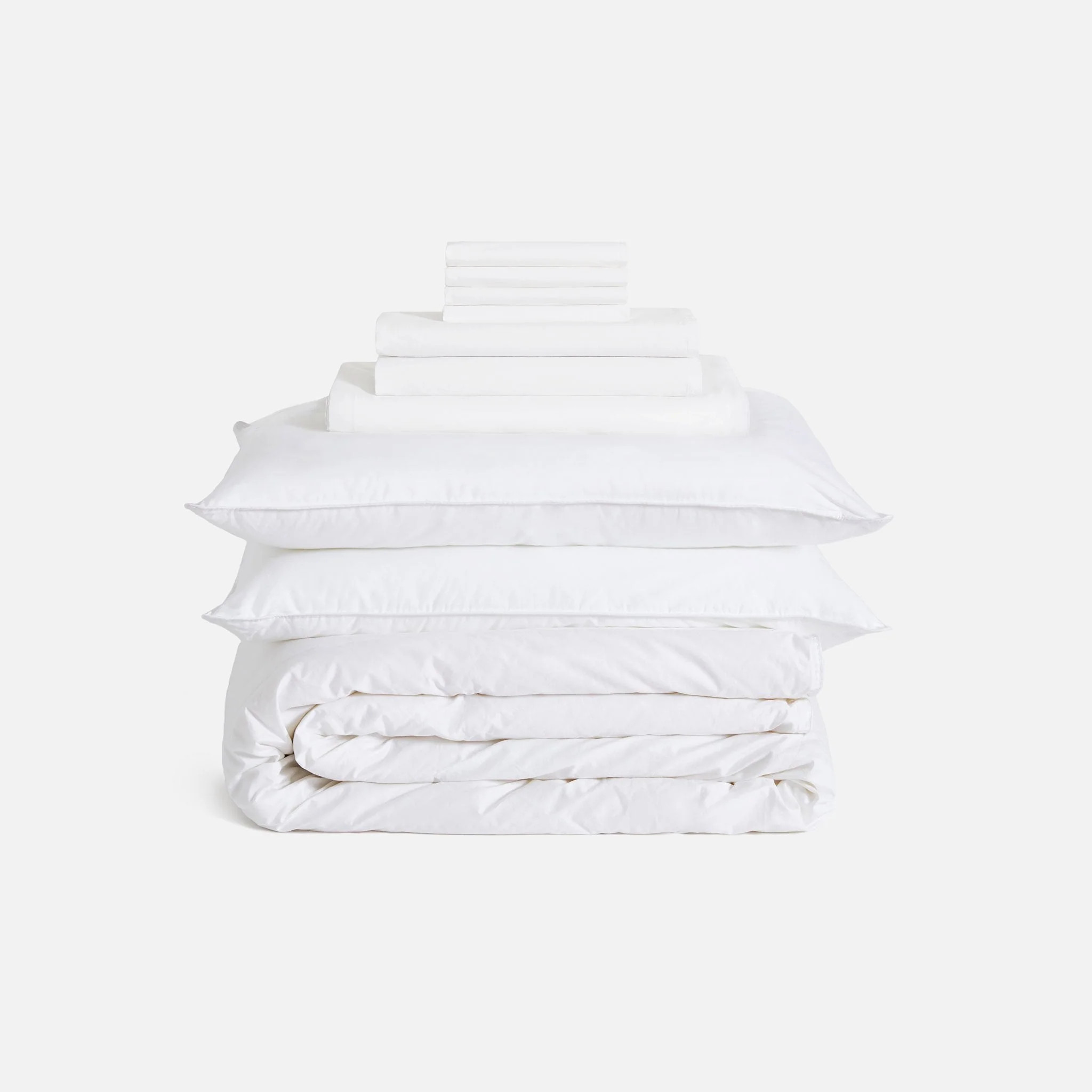 Brooklinen Classic Percale Move-In Bundle in Solid White | Brooklinen