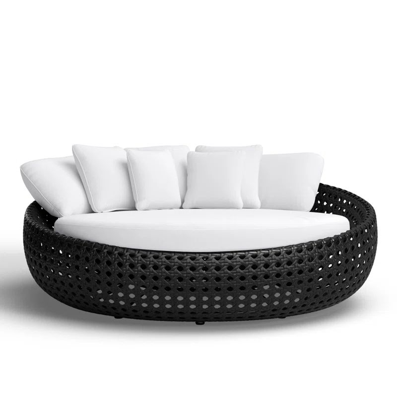 Claymore 82.5'' Wicker Outdoor Sofa with Sunbrella Cushions | Wayfair North America