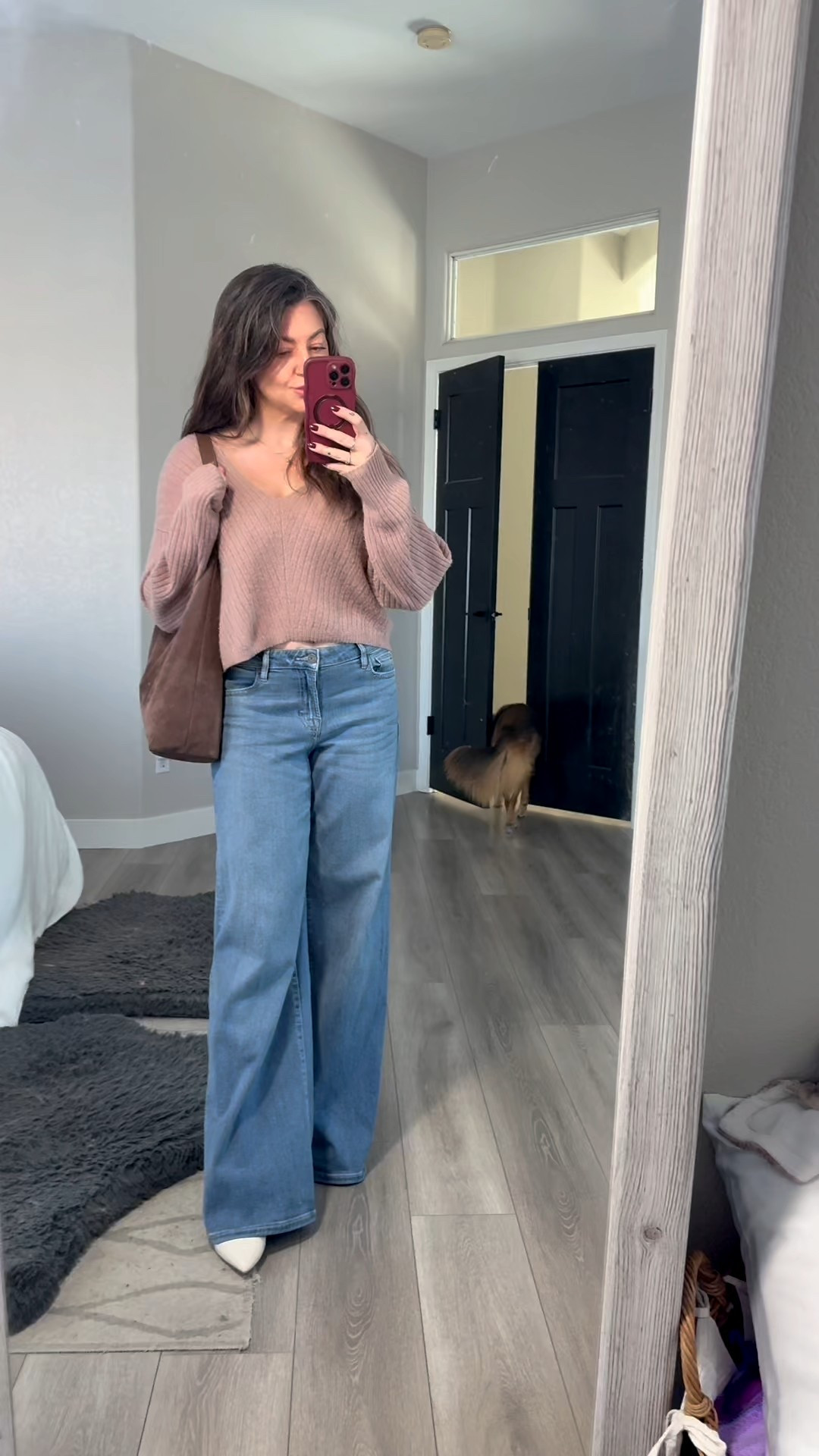 Ready for brunch with the fam followed by Christmas decor shopping! It’s gonna be a good Sunday.  Wearing a 27 in the jeans. The cashmere sweater is from Free People but is a few years old, so I linked some other options. The shoes are from Lulu’s and are so comfortable, I was able to wear them shopping all afternoon! 

#LTKSeasonal #LTKootd #LTKShoeCrush