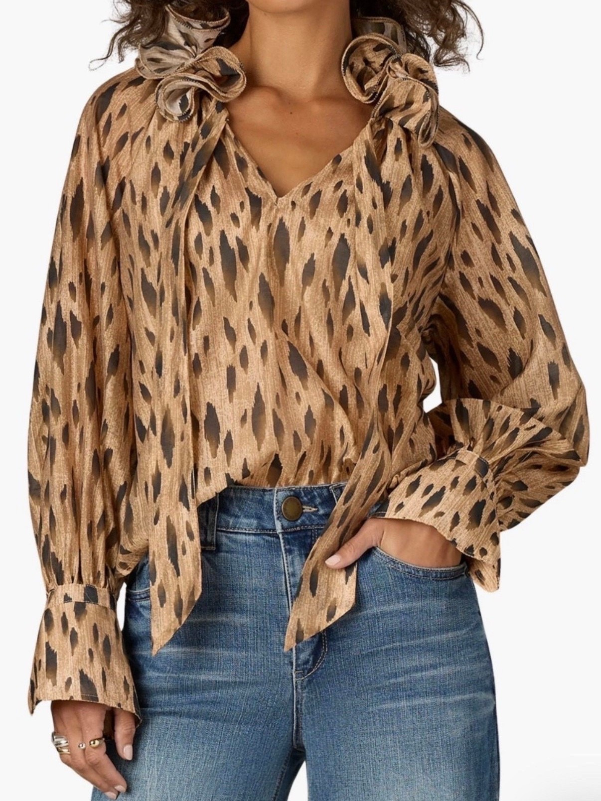Animal print top
Jeans


#LTKFindsUnder100