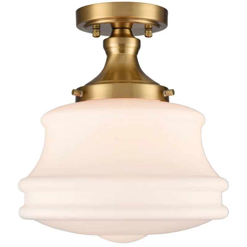 Glass Semi Flush Mount | Wayfair North America