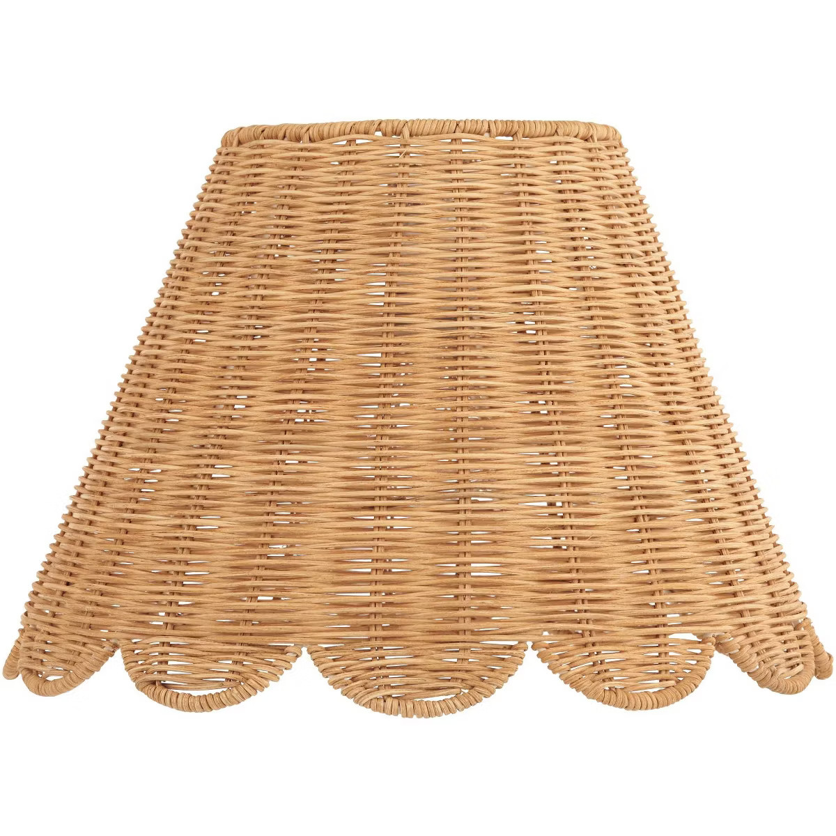 Springcrest 7" Top x 15" Bottom x 9 1/2" High x 9 1/2" Slant Lamp Shade Replacement Medium Brown ... | Target