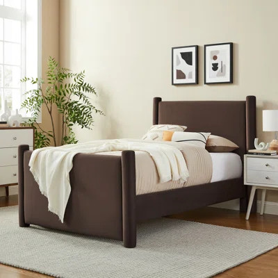 Rael Performance Velvet Platform Bed | Wayfair North America