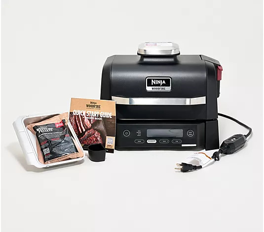 Ninja Woodfire 4-in-1 Outdoor Grill & Smoker - QVC.com | QVC