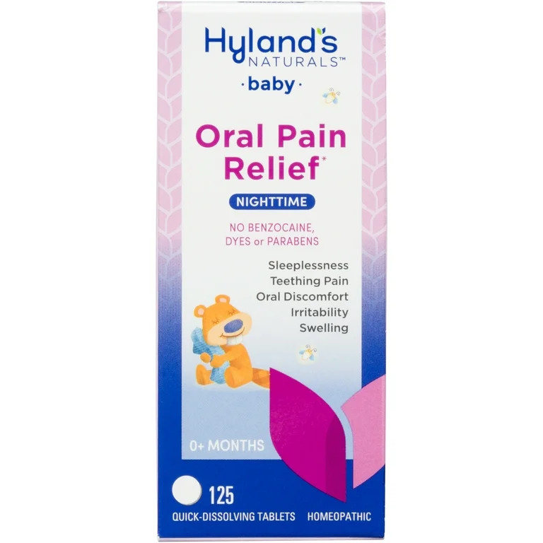 Hyland's Naturals Baby Nighttime Oral Pain Relief, 125 Tablets, Mini Pack | Walmart (US)
