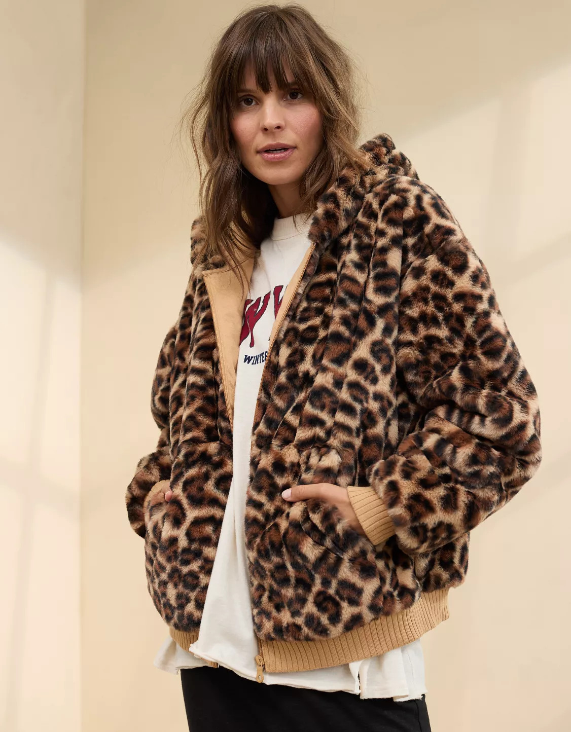 Aerie Fuzzy Full Zip Jacket | Aerie