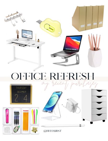 Just refreshed my office and here are my favorite finds from Amazon! 

Standing adjustable desk, laptop riser, office essentials, office accessories, office organizers, cable organizer, phone stand, office cabinet, office decor, home office

#LTKhome #LTKworkwear #LTKFind