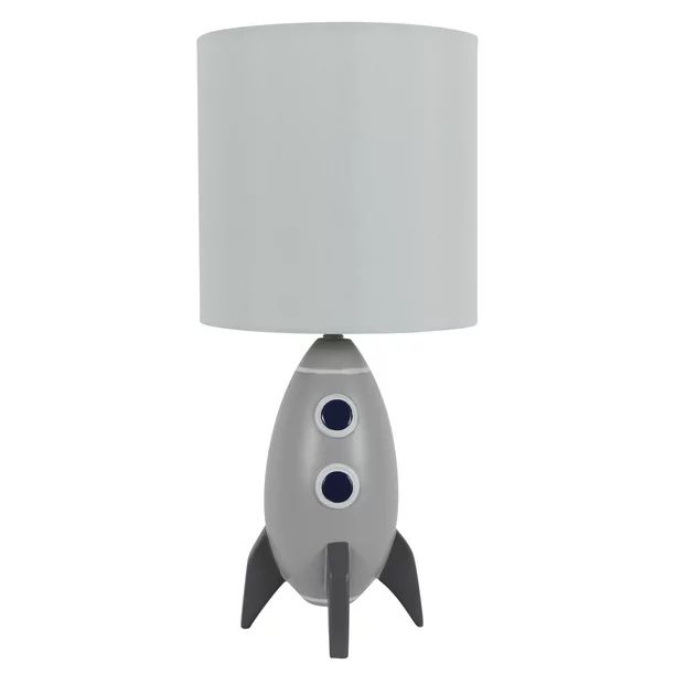 Your Zone Kids Rocket Poly Grab & Go Accent Table Lamp | Walmart (US)