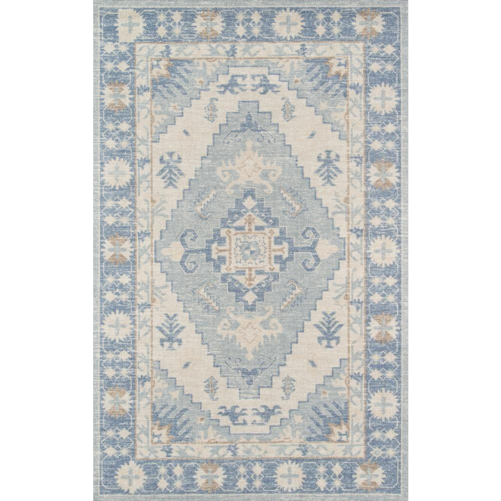 Momeni Anatolia Wool and Nylon Machine Made Blue Area Rug 5'3" X 7'6" | Walmart (US)