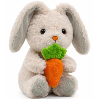 Easter Baby Plush Bunny Holding Carrot - Plush Bunny Sensory Easter Decorations Toy for Newborns and Infants Plushie Easter Toys | Target