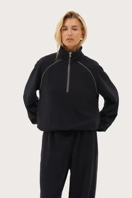 Rotation Jersey Knit Jumper - Navy | Maebe UK